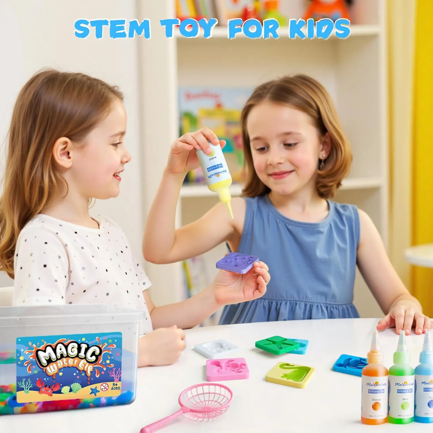 Magic Water Elf Toy Kit - 20 Magic Gels Aqua Water Fairy Pets - DIY Squishy Maker Toys - Creative Art Crafts Kits for Kids Activities - Birthday Gifts for Girls Boys Ages 6 7 8 9 10 Years Old