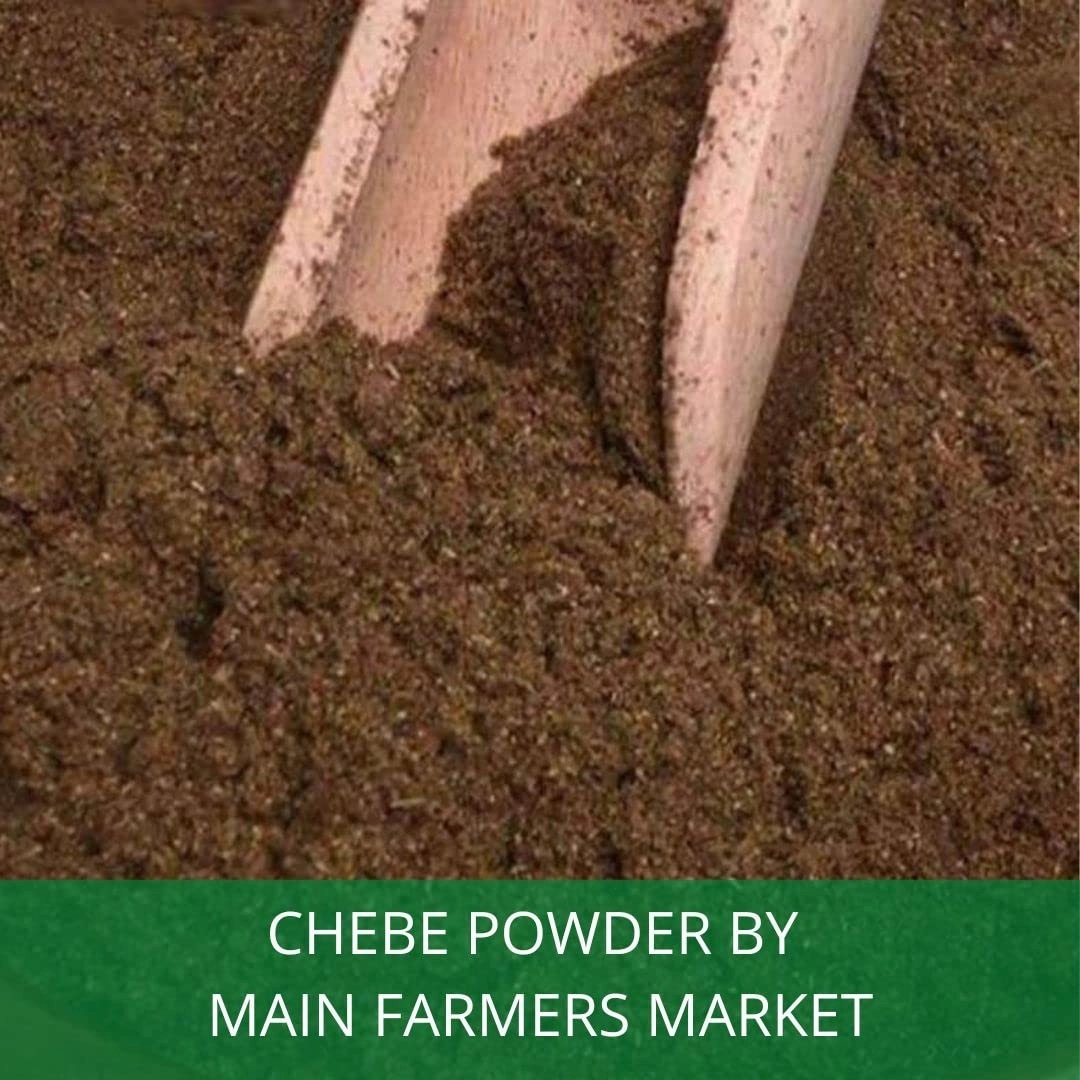 Main Chebe Powder for Hair Growth and Strength, Dye-Free Organic Ingredients of African Chad for Long Hair, Men & Women (100g)