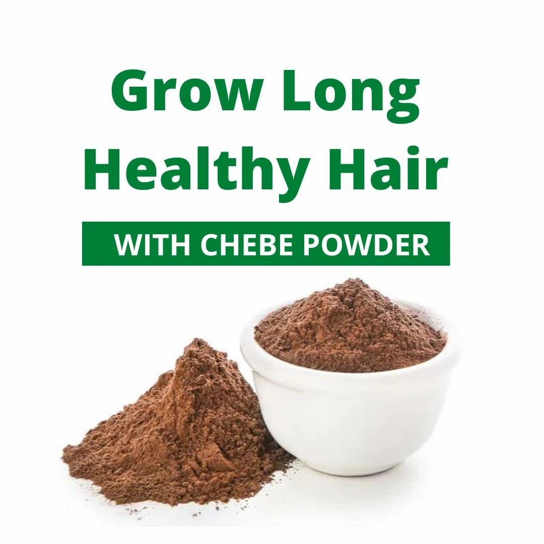 Main Chebe Powder for Hair Growth and Strength, Dye-Free Organic Ingredients of African Chad for Long Hair, Men & Women (100g)