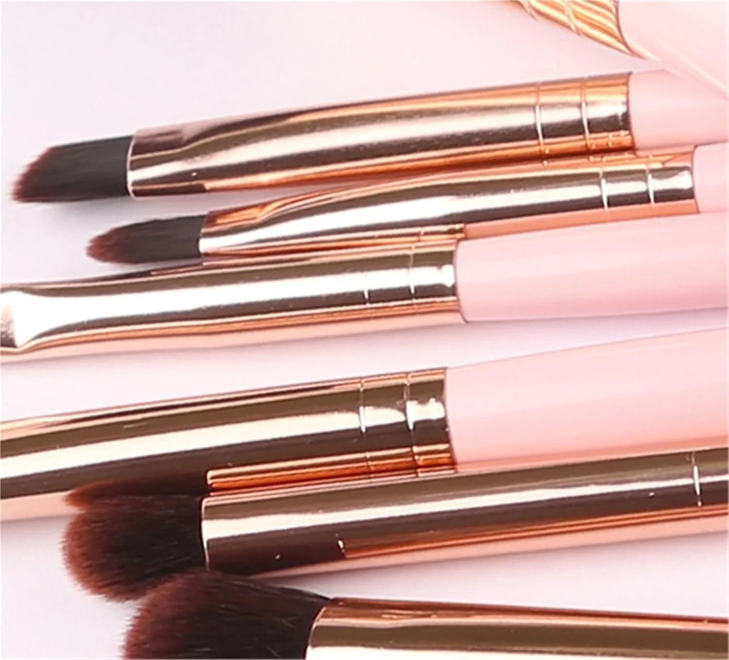 Make Up Brushes Set Makeup Brush Set 7-Piece Facial Contour Brush Comes with A Brush Bag for Easy Brush Storage Makeup Tools Set(Black)