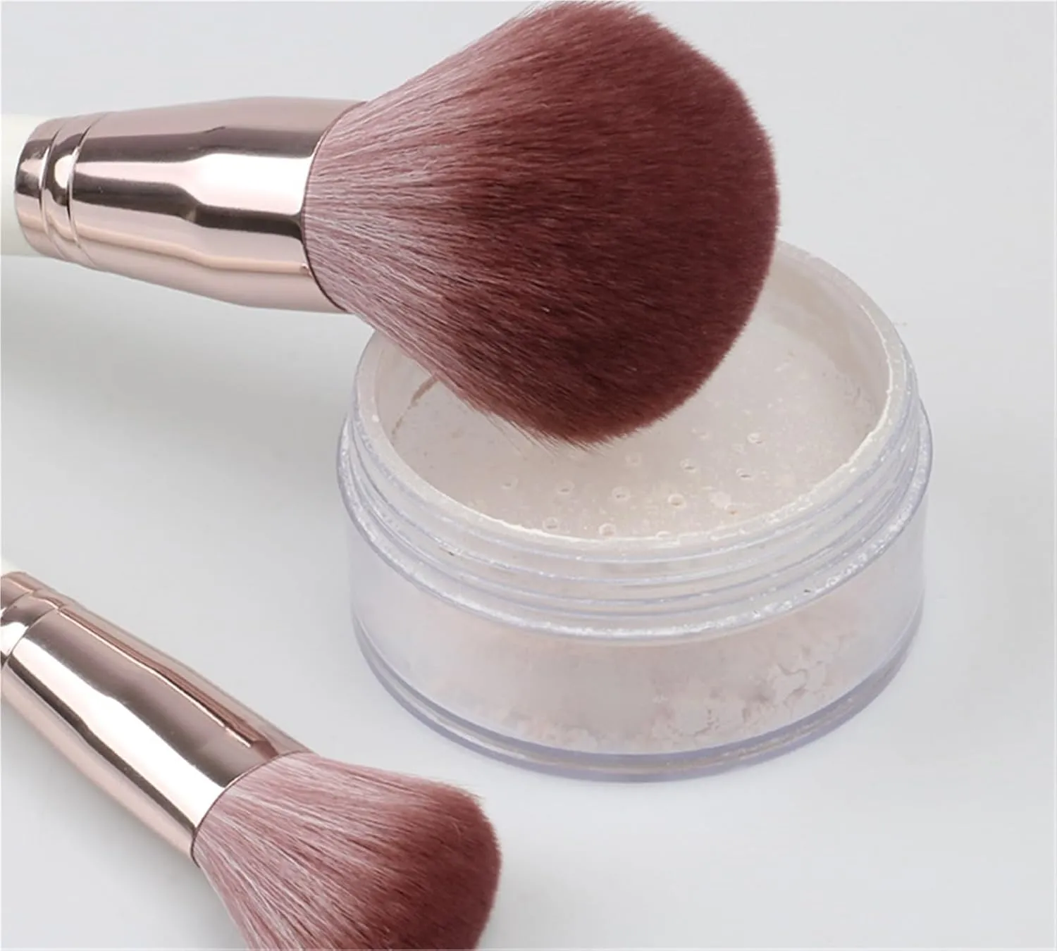 Make Up Brushes Set Makeup Brush Set 7 Pieces for Eyes and Face Contour Brushes Makeup Tools Set(White)