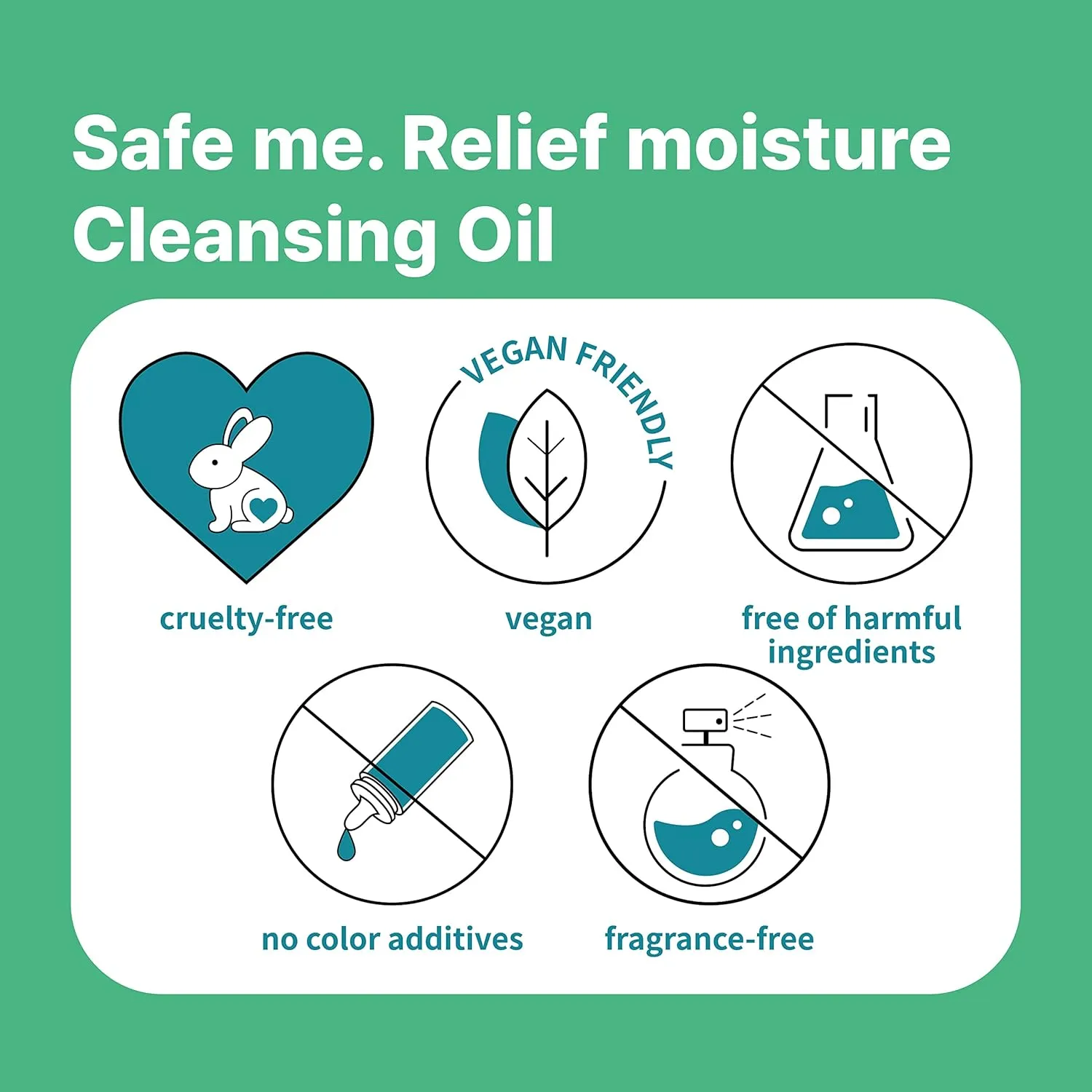 MAKEPREM Safe me. Relief Moisture Cleansing Oil 7.1 Fl Oz Naturally-Derived Ingredients PHA Formula Makeup Remover Pore Cleansing Blackhead Removal Hypoallergenic and Clinically Tested Oil Cleanser
