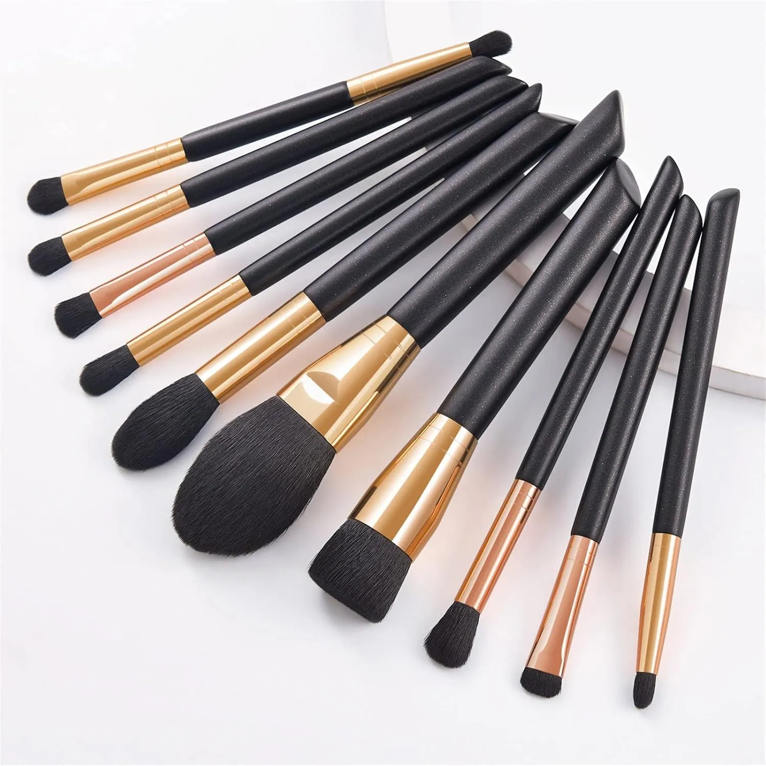 Makeup Brush Advanced Synthetic Concealer Foundation Powder Eyeshadow Makeup Brush Cosmetics Eyebrow Eyeshadow Powder Lip Gloss Brush 10 Pack Makeup Brush