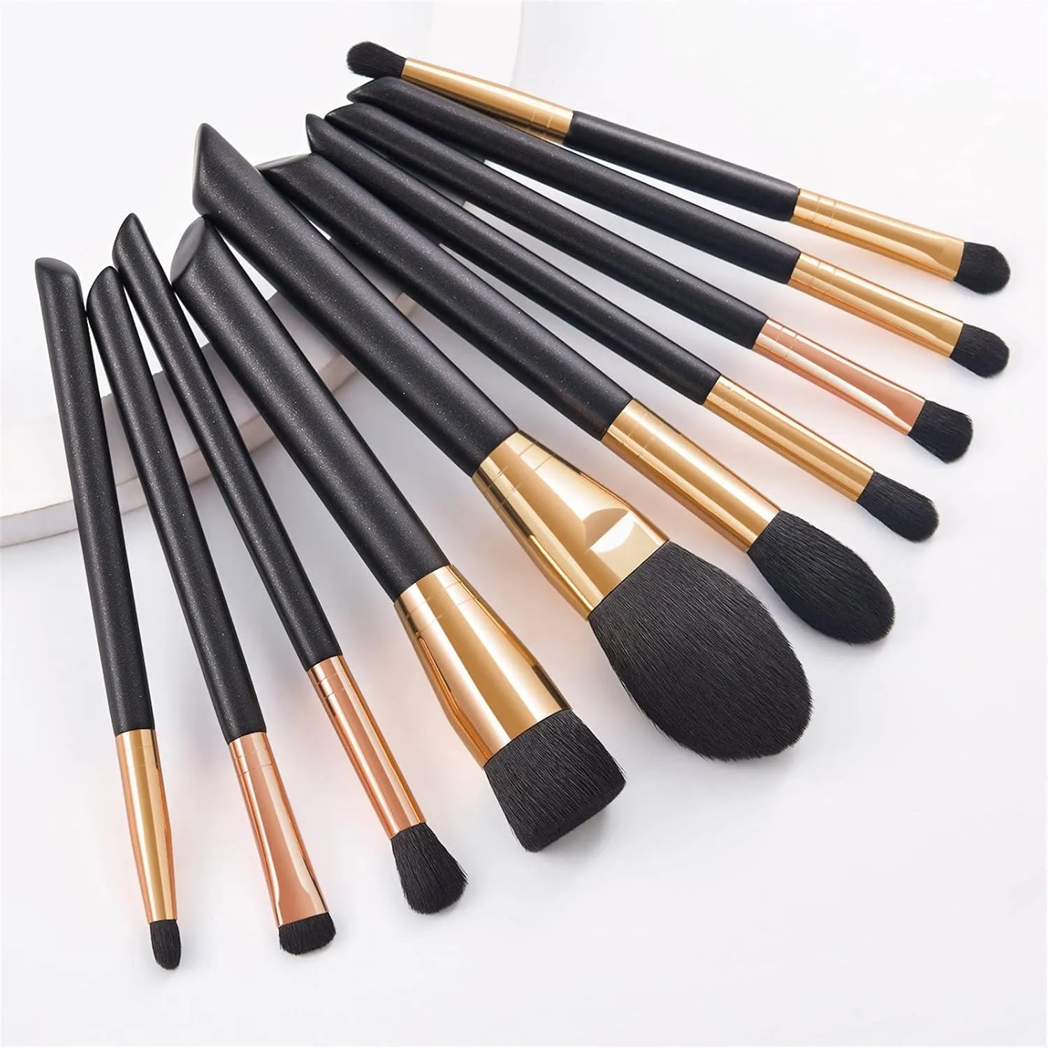 Makeup Brush Advanced Synthetic Concealer Foundation Powder Eyeshadow Makeup Brush Cosmetics Eyebrow Eyeshadow Powder Lip Gloss Brush 10 Pack Makeup Brush