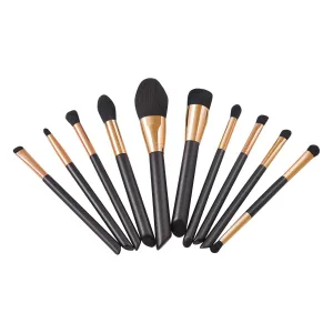 Makeup Brush Advanced Synthetic Concealer Foundation Powder Eyeshadow Makeup Brush Cosmetics Eyebrow Eyeshadow Powder Lip Gloss Brush 10 Pack Makeup Brush