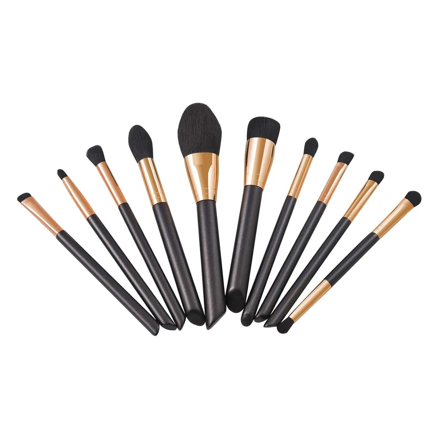 Makeup Brush Advanced Synthetic Concealer Foundation Powder Eyeshadow Makeup Brush Cosmetics Eyebrow Eyeshadow Powder Lip Gloss Brush 10 Pack Makeup Brush