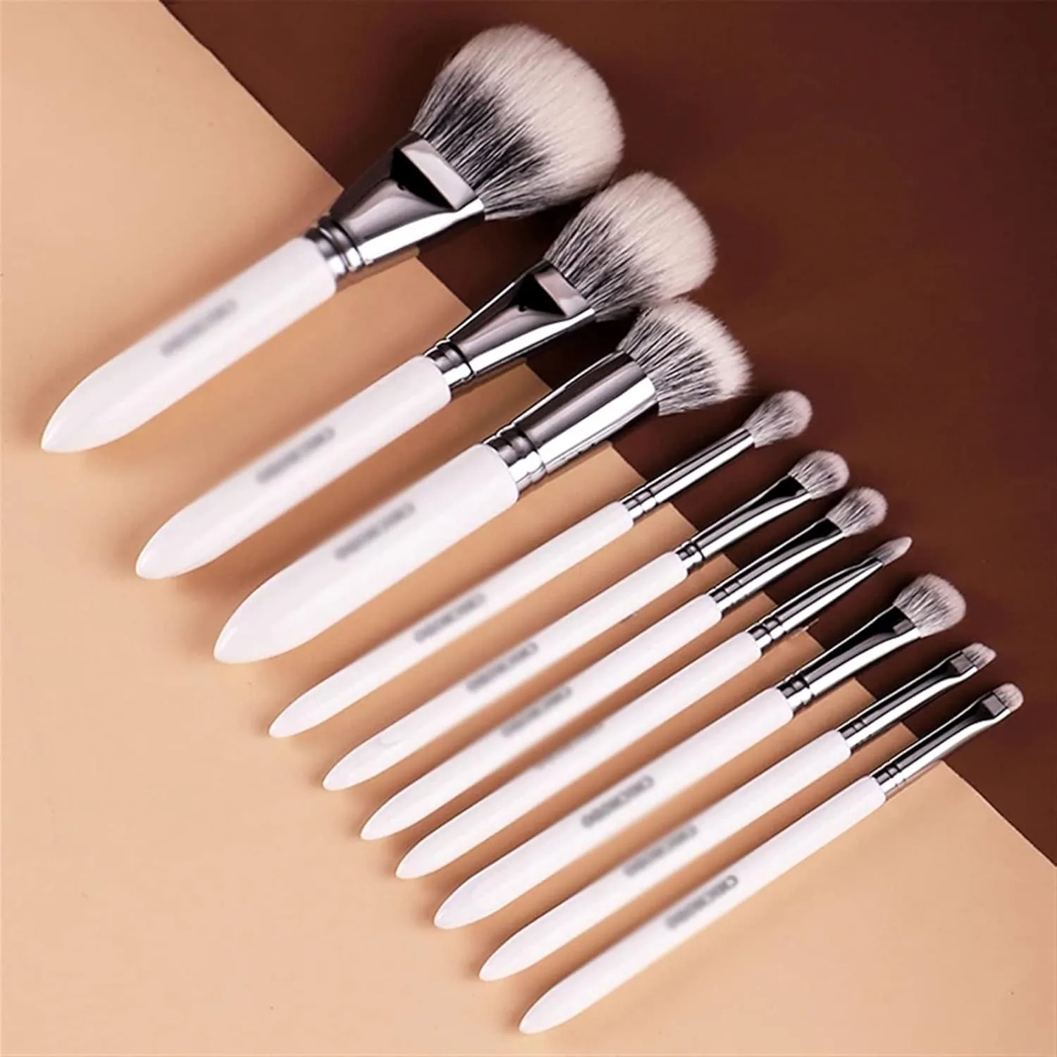 Makeup Brush White Brushes set Goat&Synthetic Hair Professional Beauty pen