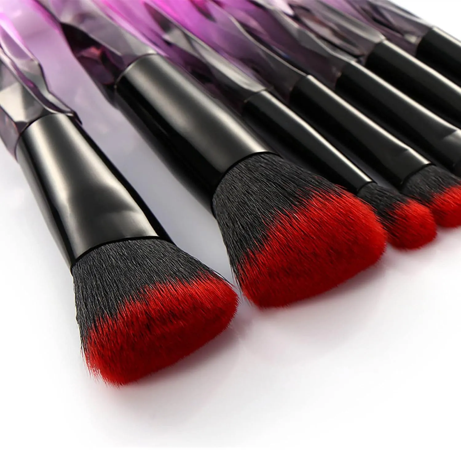 Makeup Brushes Premium Synthetic Concealers Foundation Powder Eye Shadows Makeup Brushes Cosmetic Eyebrow Eyeshadow Powder Brush Lip Makeup Brushes Double Ended Makeup Brush(Color:B)