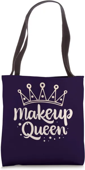 Makeup Queen Oat Milk Acrylic Gel Nail Polish Eye Makeup Tote Bag