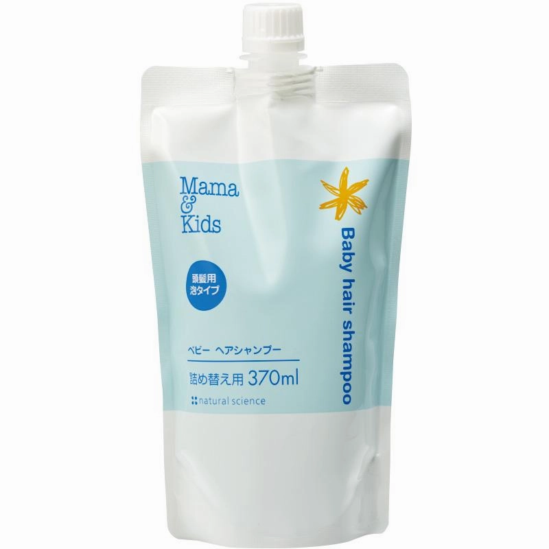 Mama&Kids - Baby Hair Shampoo Refill 370ml - Made in Japan