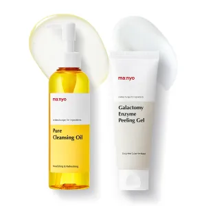 ma:nyo Pure Cleansing Oil 6.7fl oz   Galactomy Enzyme Peeling Gel Korean Skin care 2.5fl oz | Blackhead Remover & Pore Minimizer
