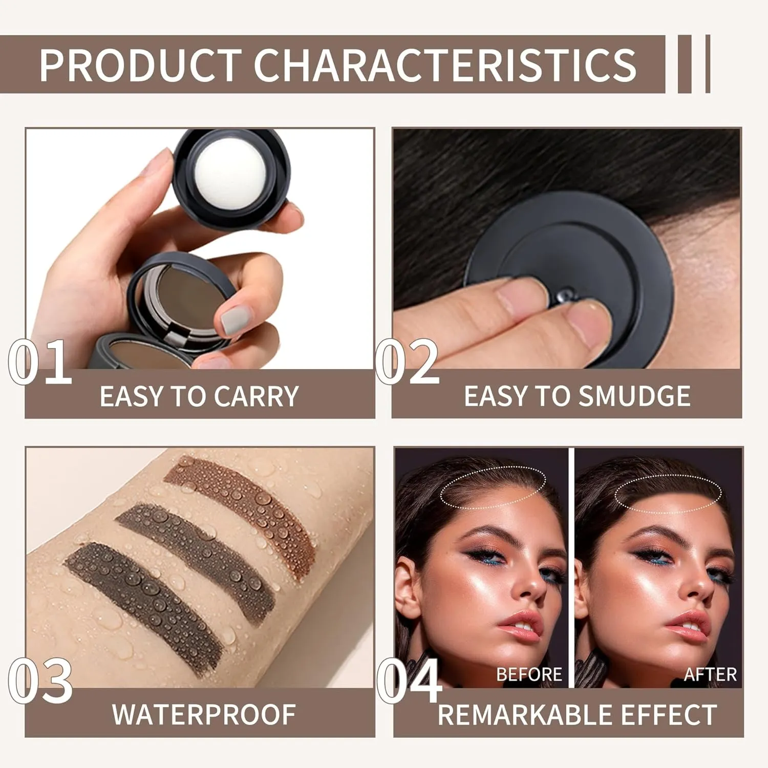Maycheer Hairline Powder for Women, Maycheer Hair Rich Hair Shadow, 30 Colors Magic Root Cover up with Mirror and Cushion Instantly Conceals Hair Loss (11#, 4g)