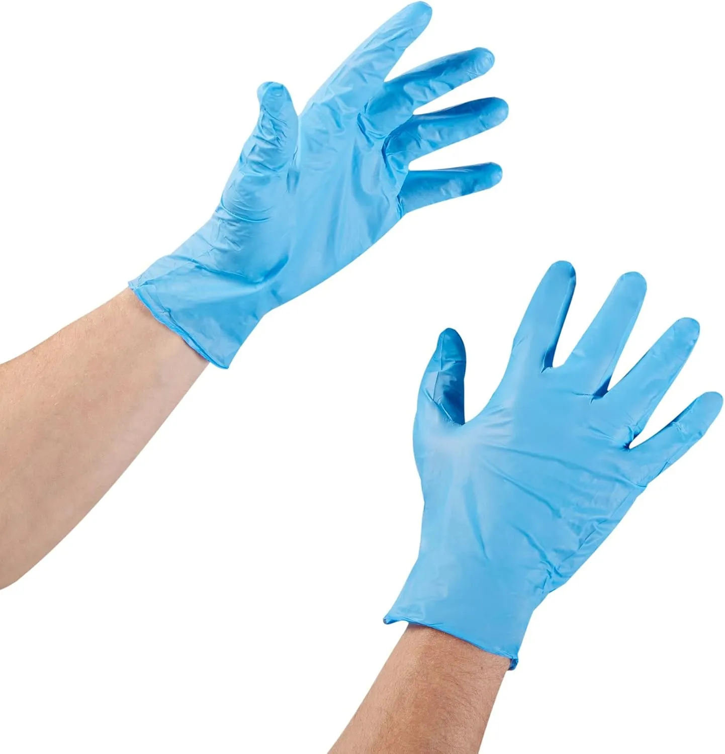 McKesson Confiderm 3.8C Nitrile Exam Gloves, Non-Sterile, Powder-Free, Blue,100 Count, 1 Box