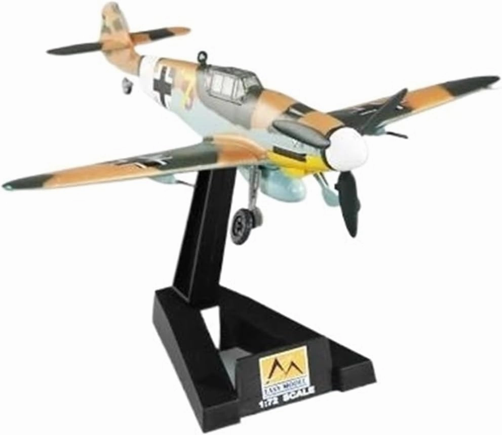 Metal Aircraft Model 1/72 for BF109G-2 Fighter JG53 Wing Tunisia Assembled Military Static Model Military Model Enthusiasts Collection Aviation Enthusiasts