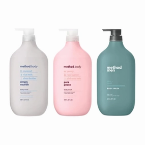 Method Body Wash Sampler Variety (Pure Peace, Sea & Surf, & Simply Nourish) (Simply Nourish   Pure Peace   Sea   Surf (Body Wash))