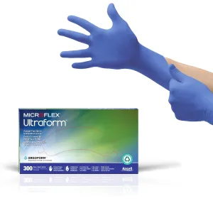 Microflex UF524XS Ultraform Powder Free Nitrile Glove Size Extra Large Box of 250