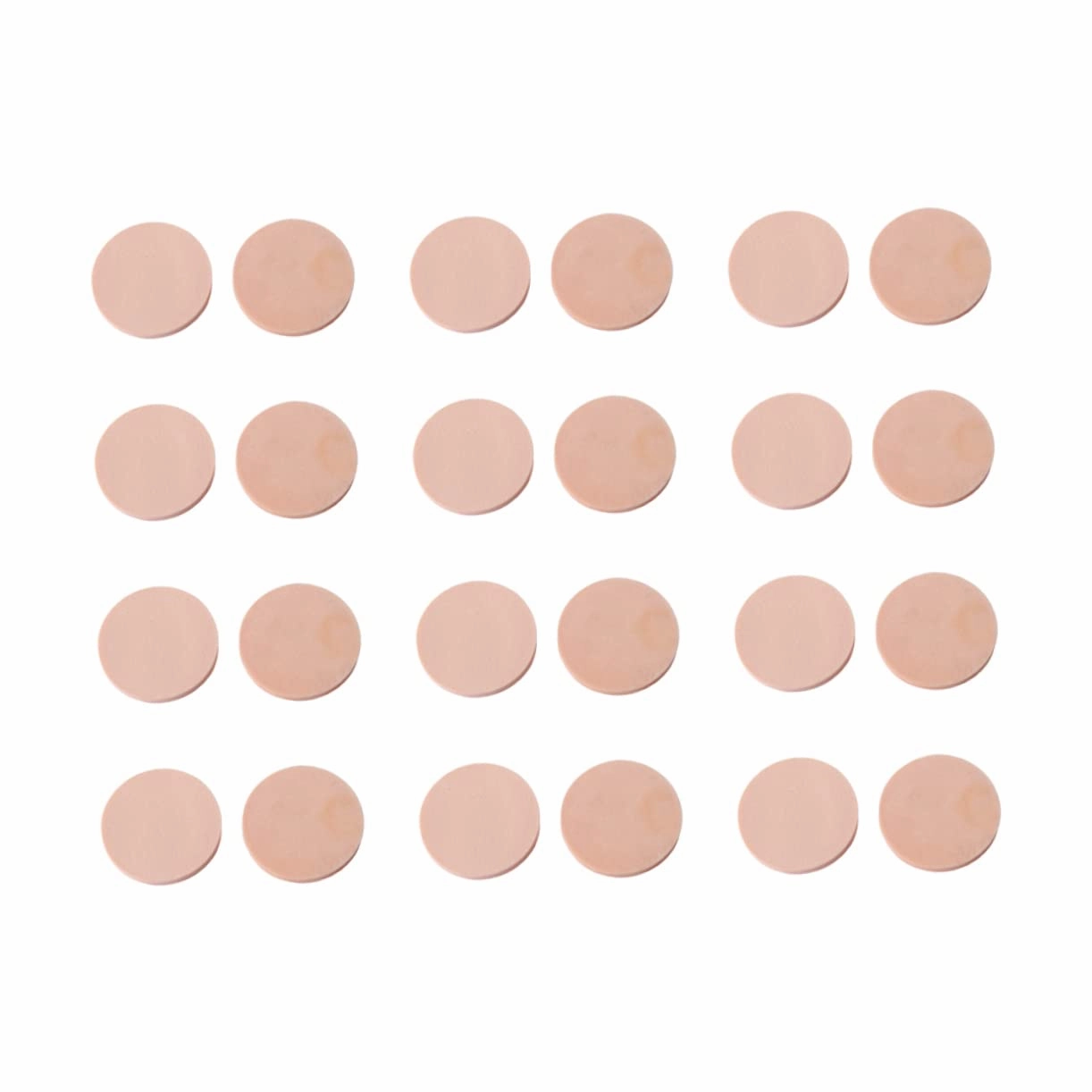 Mikinona 3sets Facial Makeup Removal Pads Latex Cotton Sponge Round Powder Puff Makeup Accessories Easy to Carry 24pcs*3