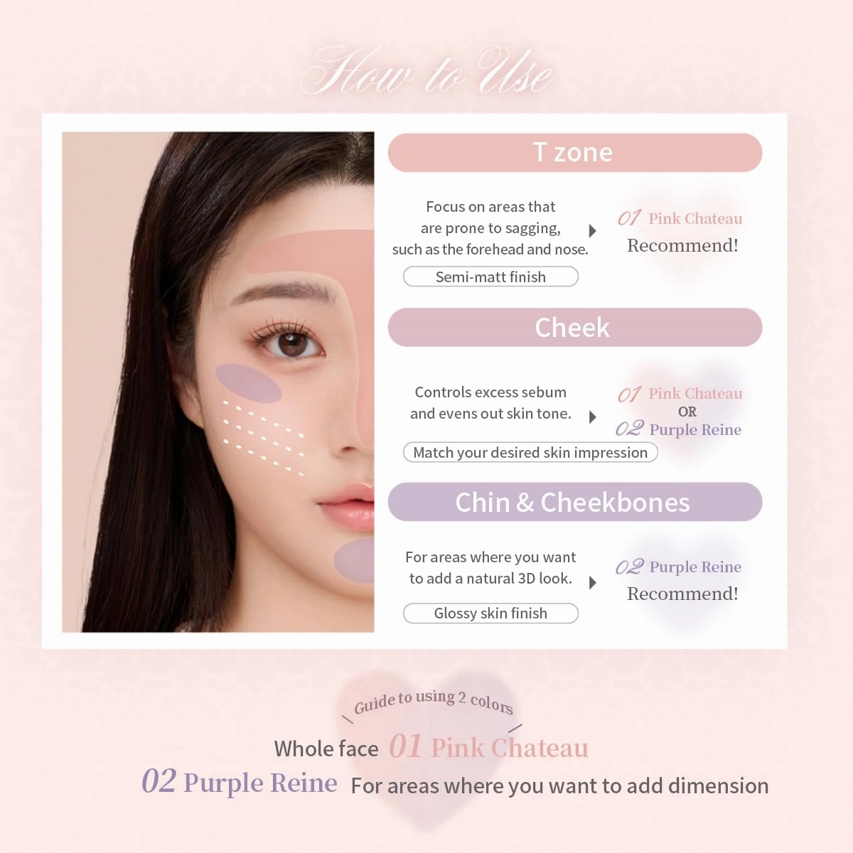 Milfee Antoinette Perle Face Powder [Glossy Skin/Prevents Glitter/Sebum Glitter/Blue Base (02 Purple Reine, Normal)