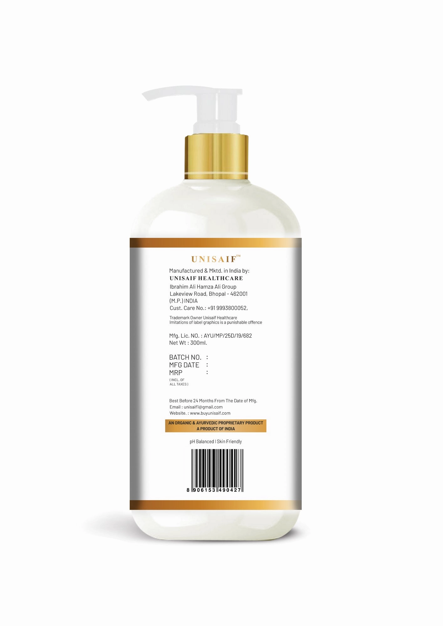Milk Baby Organic Bodywash (300ml) | Gentle| Nourishing| Sulphate & Paraben Free| Skin Friendly| Optimum PH