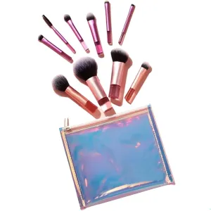 Mini Makeup Brush Set - Soft Fiber Bristles, Even Smudging, Lightweight and Portable, Comfortable Grip, Portable Travel Cosmetic Brushes Kit for Convenient Makeup Tools