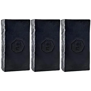 Modern ŌM Shungite Detox Bar Soap with Palo Santo | Vegan, Non-GMO Soap for All Skin Types Face and Body | Made In U.S.A (3 Pack)