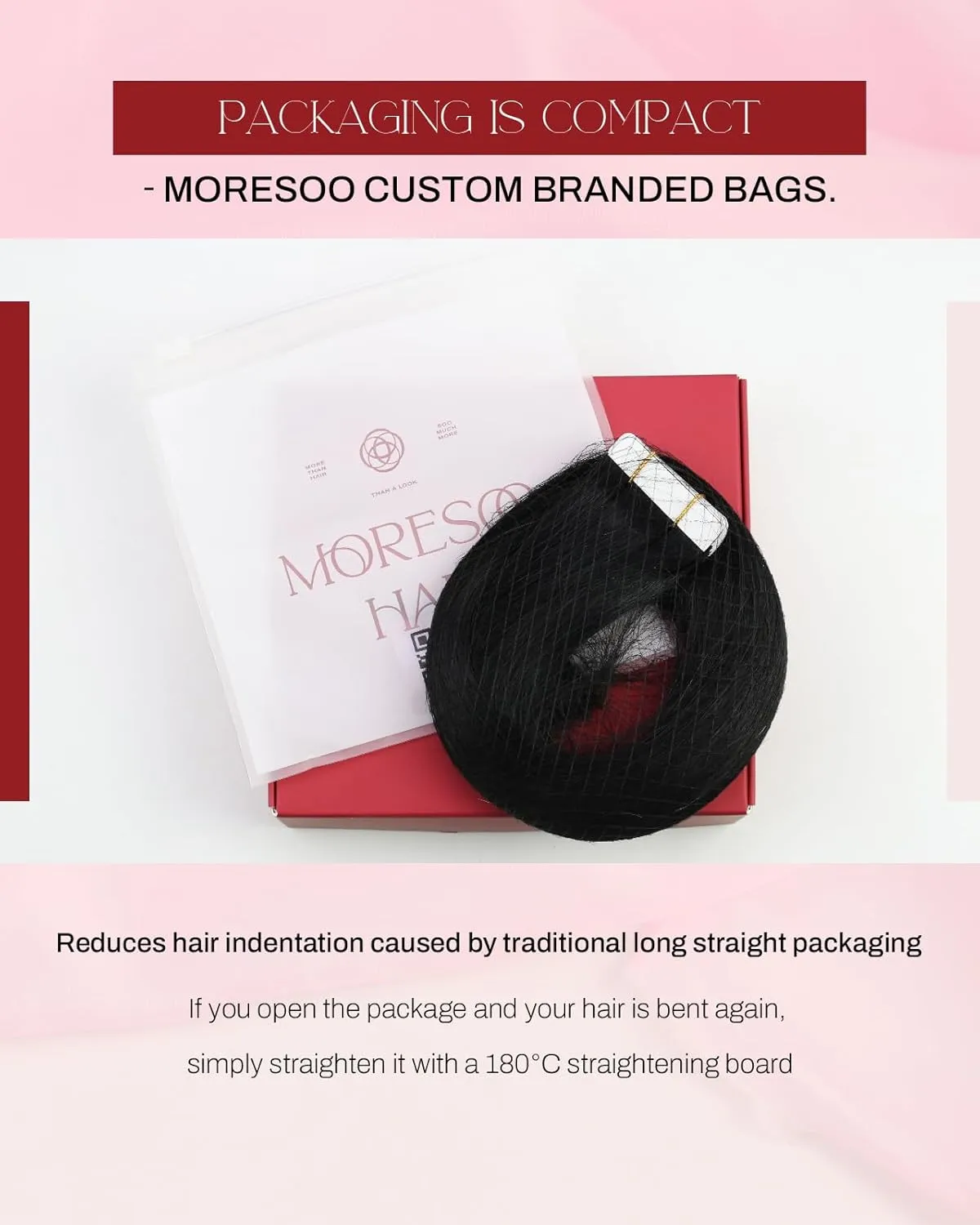 Moresoo Tape in Hair Extensions Human Hair Hair Extensions White Blonde Hair Extensions Real Human Hair Glue in Blonde Silky Straight Hair 18 Inch #60A 20Pcs 50G