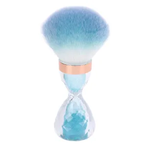 Nail Art Dust Brush Soft Cleaner with Handle for Manicure Makeup Salon (Blue)