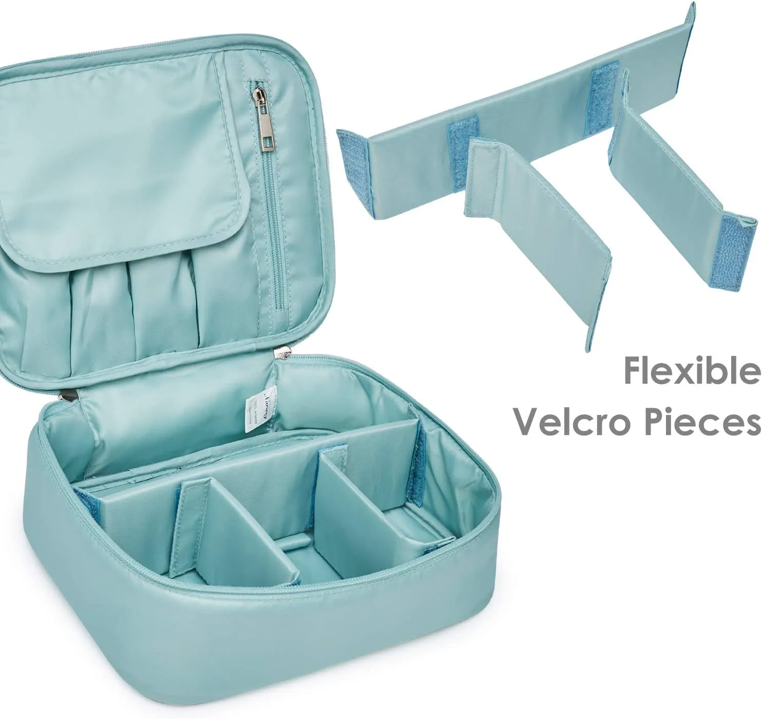 Narwey Travel Makeup Bag Large Cosmetic Bag Makeup Case Organizer for Women