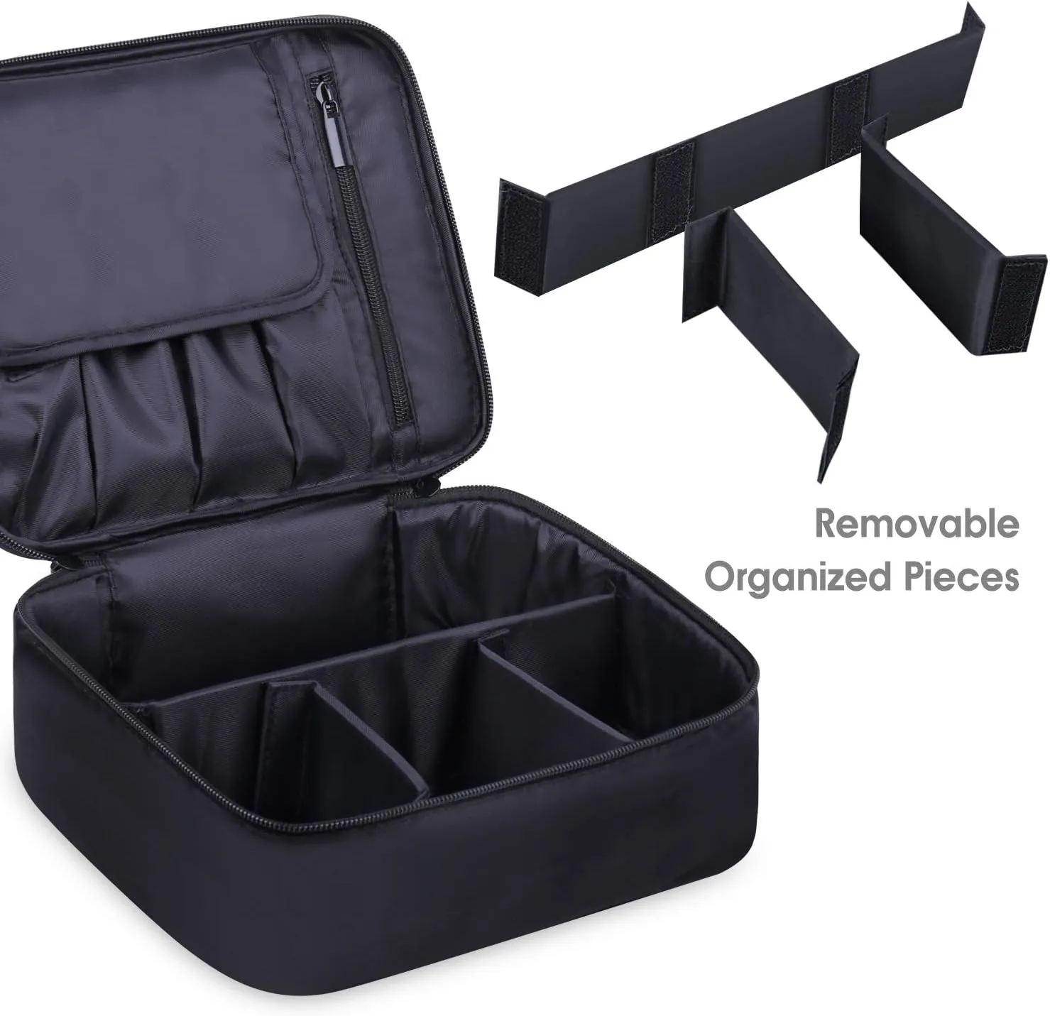 Narwey Travel Makeup Bag Large Cosmetic Bag Makeup Case Organizer for Women