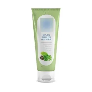 Natural Green Tea Face Scrub I Control Acne & Gentle Exfoliation l With Tagua Nut, Black Sand and Vitamin C l All Skin Types (75 gms)