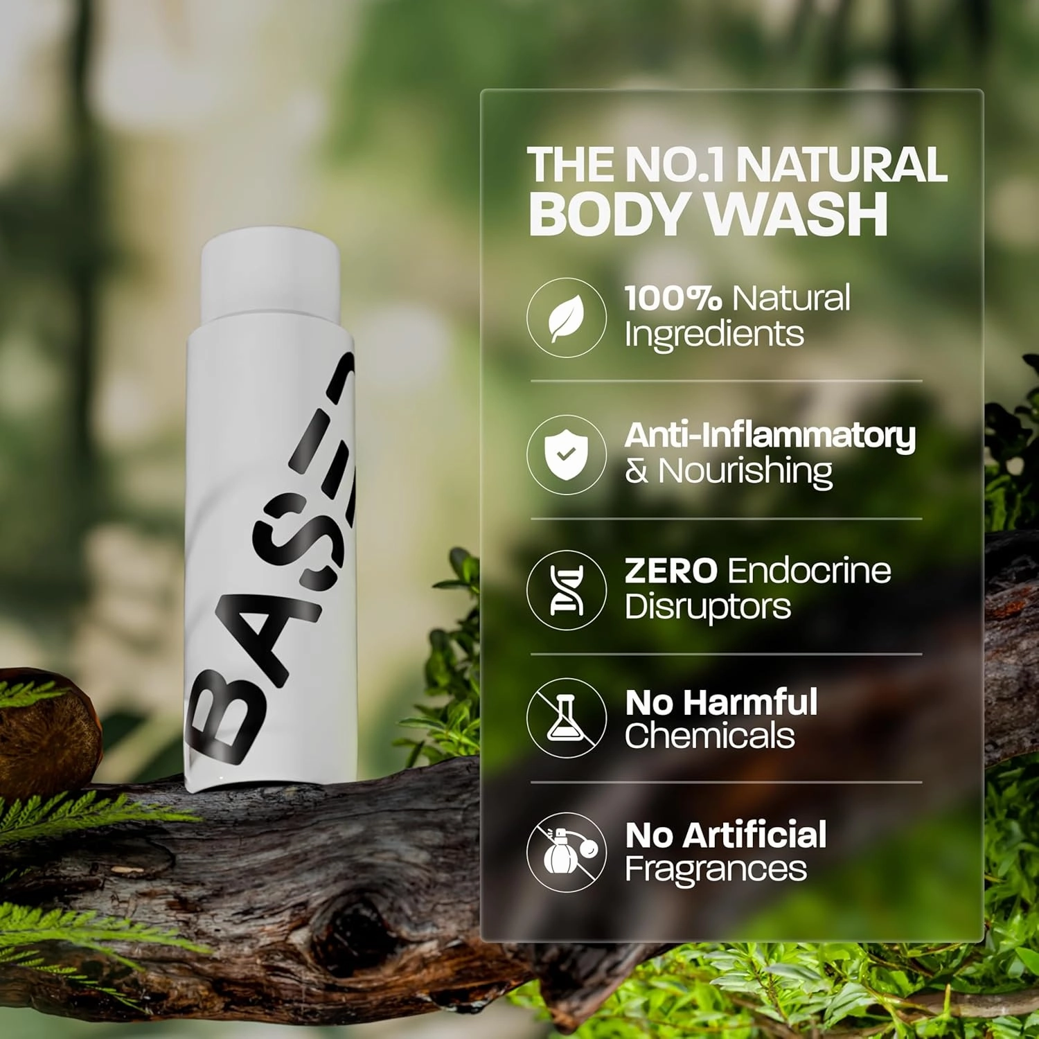 Natural Bodywash For Men, Hydrating & Exfoliating Men’s Bodywash with Shea Butter, Jojoba Oil & Manuka Honey, No Endocrine Disruptors, Santal Sandalwood Scent (16 Fl Oz Pack of 1)