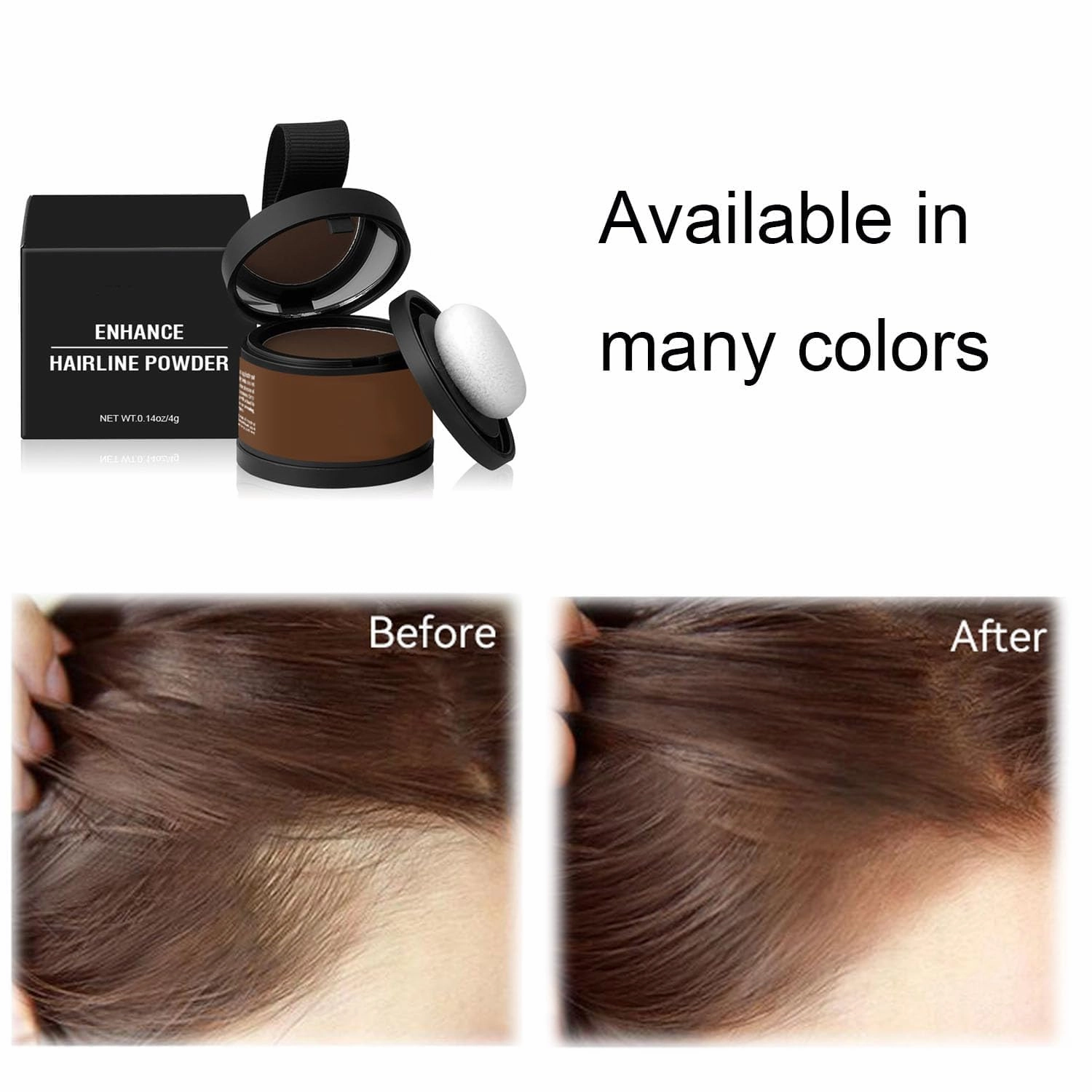 Nivaro Polvo Capilar, Nivaro Hair Cover up Powder, Grey Hair Coverage Touch Up, Root Touch up Hair Color for Gray Coverage, Bald Spot Concealing Hair Powder for Women & Men (Ash Brown*2,))