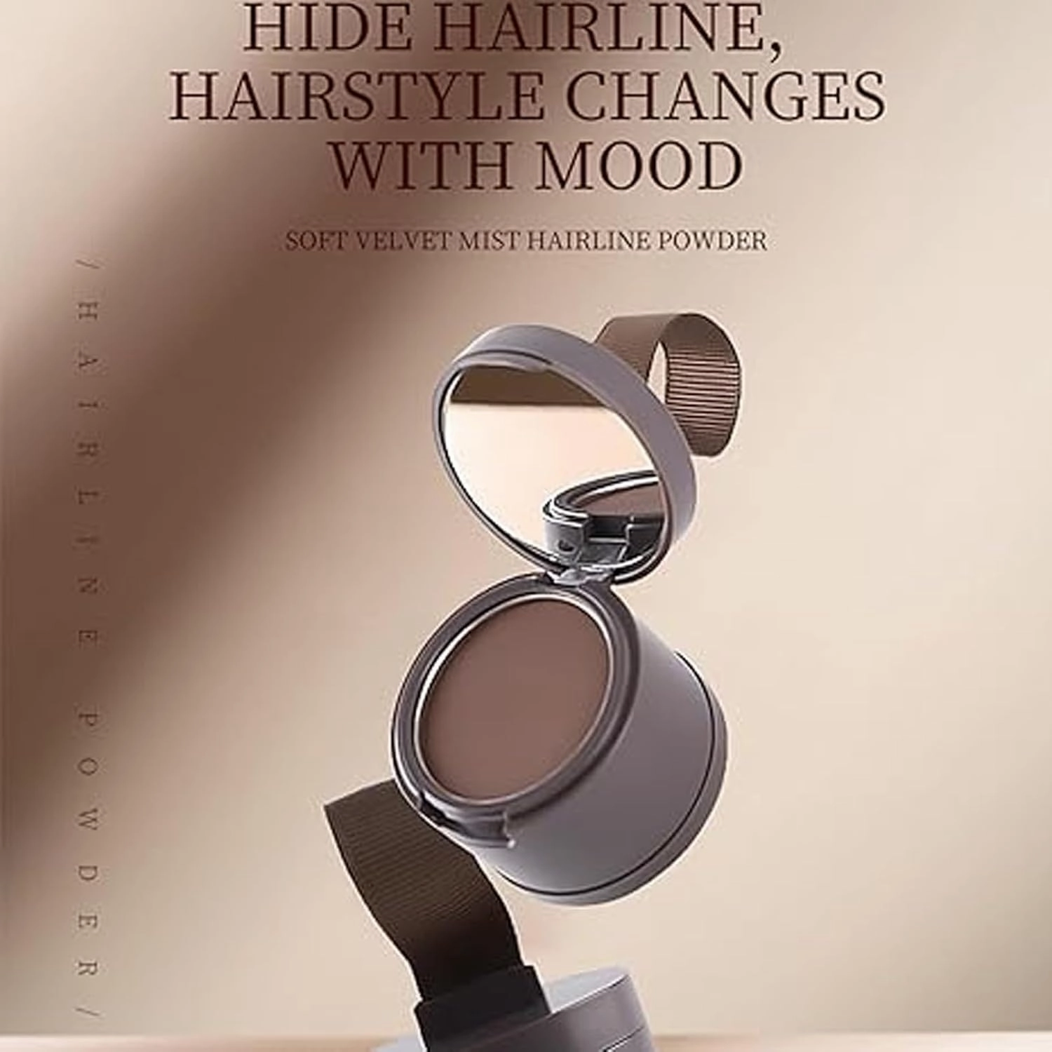 Nivaro Polvo Capilar, Nivaro Hair Cover up Powder, Grey Hair Coverage Touch Up, Root Touch up Hair Color for Gray Coverage, Bald Spot Concealing Hair Powder for Women & Men (Ash Brown*2,))