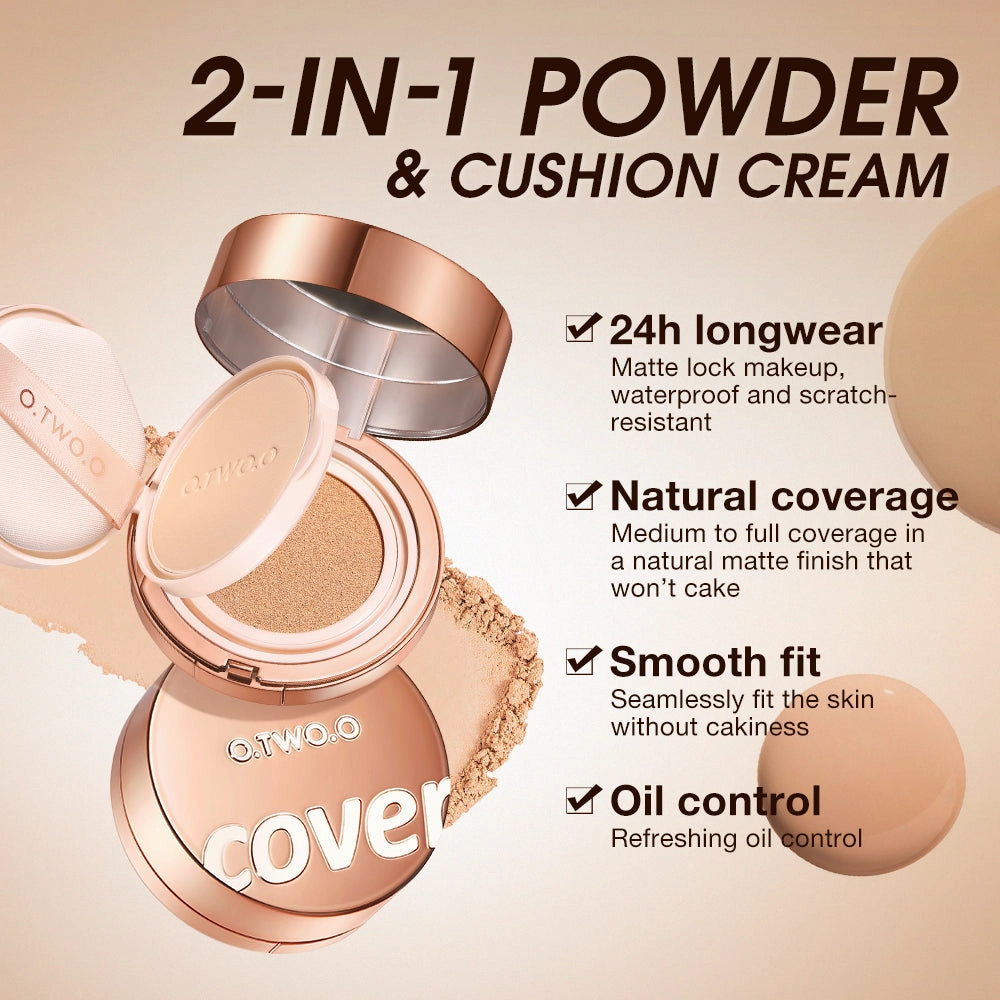 O.TWO.O ALL DAY SOFT FOCUS POWDER & CUSHION CREAM
