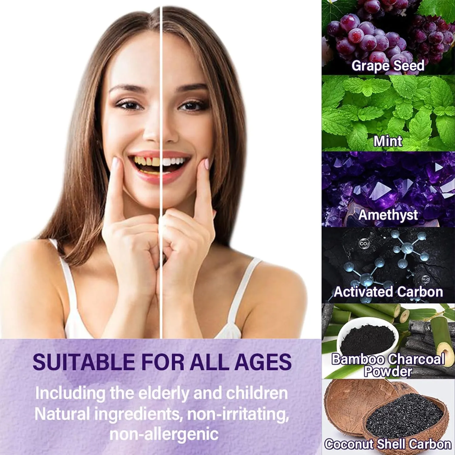 Odalit TeethRestoration Mineral Powder, Odalit Teeth Restoration Powder - Effective in Strengthening Teeth and Gums, Protect Gums and Freshen Breath (3PC)