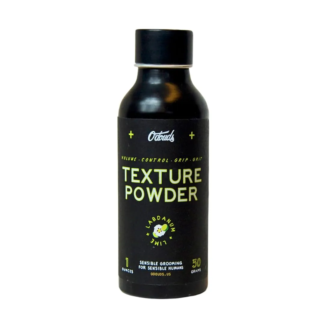 O'Douds Texture Powder for Hair - Styling Powder for Men & Women - Provides Volume, Control & Texture for a Workable Hold & Matte Finish, Labdanum & Lime Scent, 1 Ounce