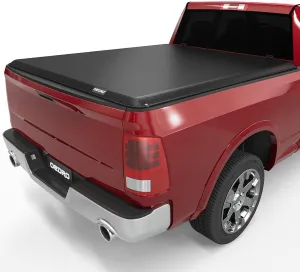 OEDRO Soft Roll Up Truck Bed Tonneau Cover Compatible with 2002-2024 Dodge Ram 1500 Classic Only, 2003-2024 Dodge Ram 2500 3500, 6.4ft Bed w/o Ram Box