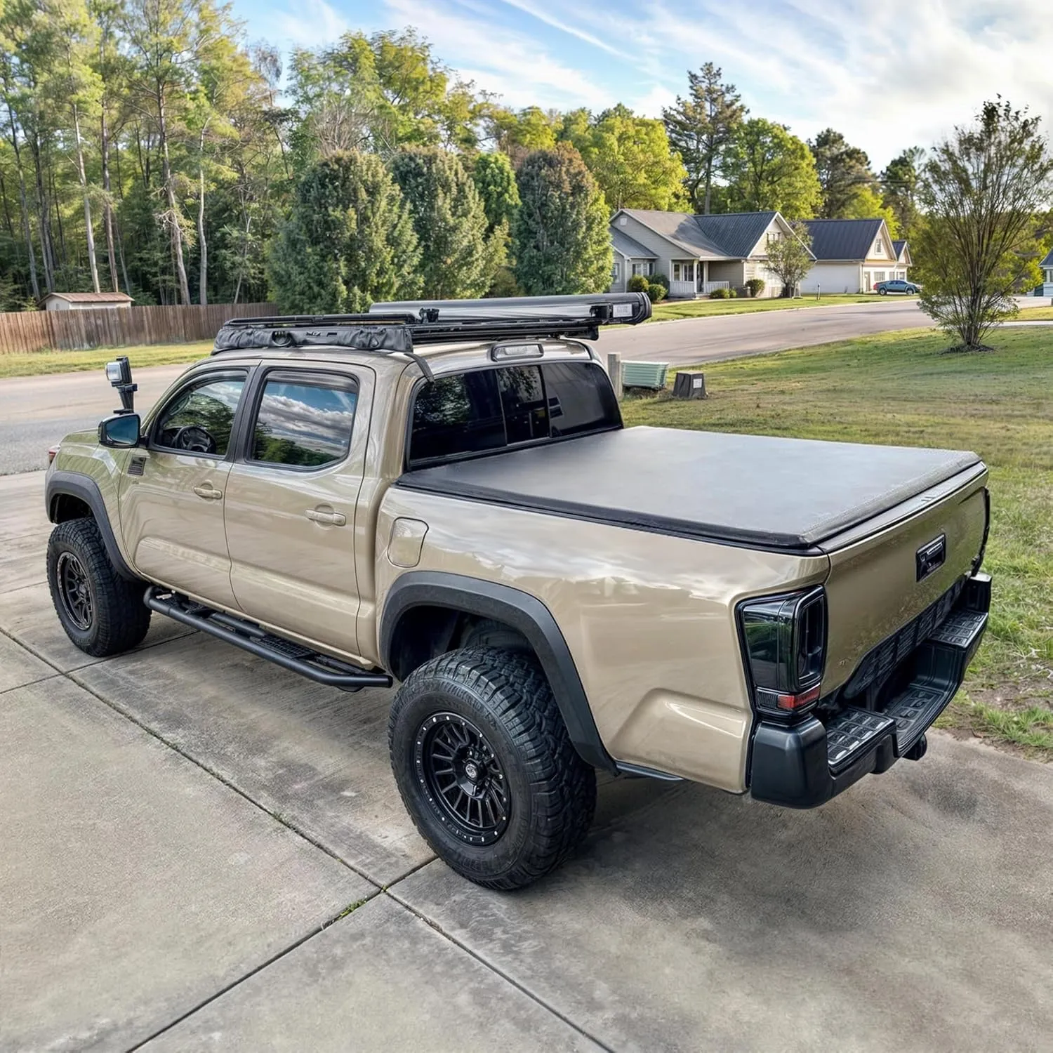 OEDRO Soft Roll Up Truck Bed Tonneau Cover Compatible with 2002-2024 Dodge Ram 1500 Classic Only, 2003-2024 Dodge Ram 2500 3500, 6.4ft Bed w/o Ram Box