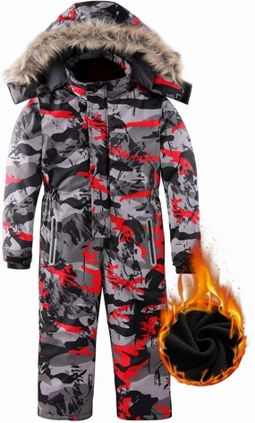 OHSNMAKSL Kid's Snowsuits Boys Ski Suits Jackets Girls Waterproof Coats Jumpsuits Winter Snowboarding Outdoor