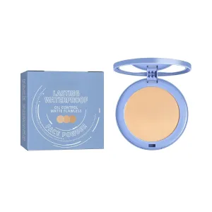 Oil Control Face Pressed Powder,Waterproof Long Lasting Finishing Powder, Natural Lightweight Setting Powder,Facial Powder, 0.28Oz (NATURAL BEIGE)