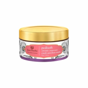 Organic Pedisoft Crack Cure Moisturising Foot Cream with Calendula, Peppermint & Nutmeg - Paraben Free, 50 g