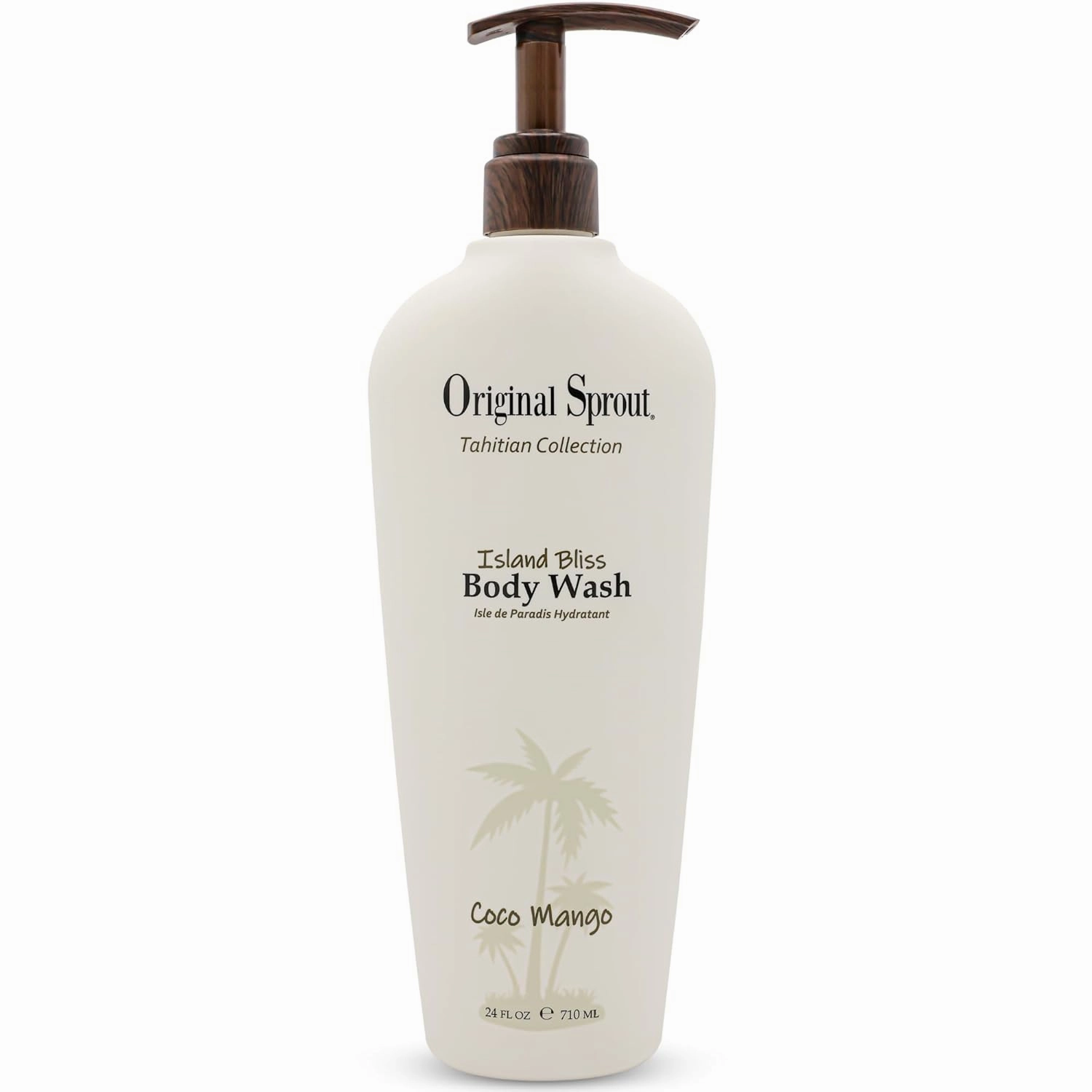 Original Sprout Island Bliss Moisturizing Body Wash for All Skin Types Including Sensitive & Dry Skin, Hydrating Body Wash with Calendula & Rosemary Extracts, Sulfate Free, Coco Mango Scent, 24 fl oz