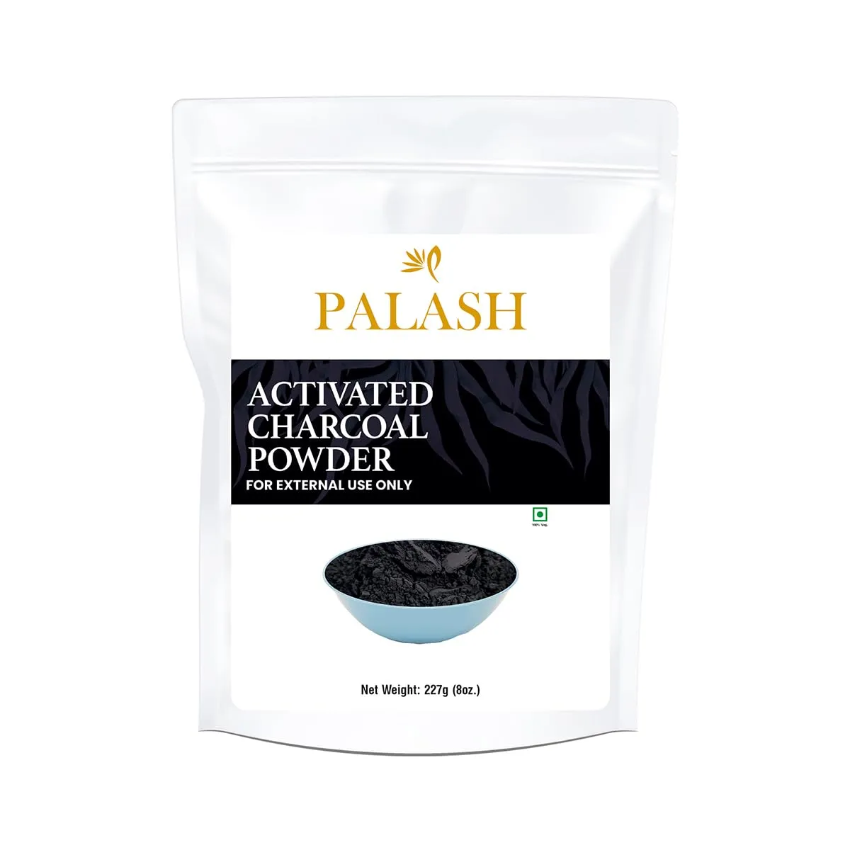 PALASH Activated Charcoal Powder for Face Mask, Natural Deep Cleansing, 8 Ounce, Unscented