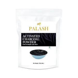 PALASH Activated Charcoal Powder for Face Mask, Natural Deep Cleansing, 8 Ounce, Unscented