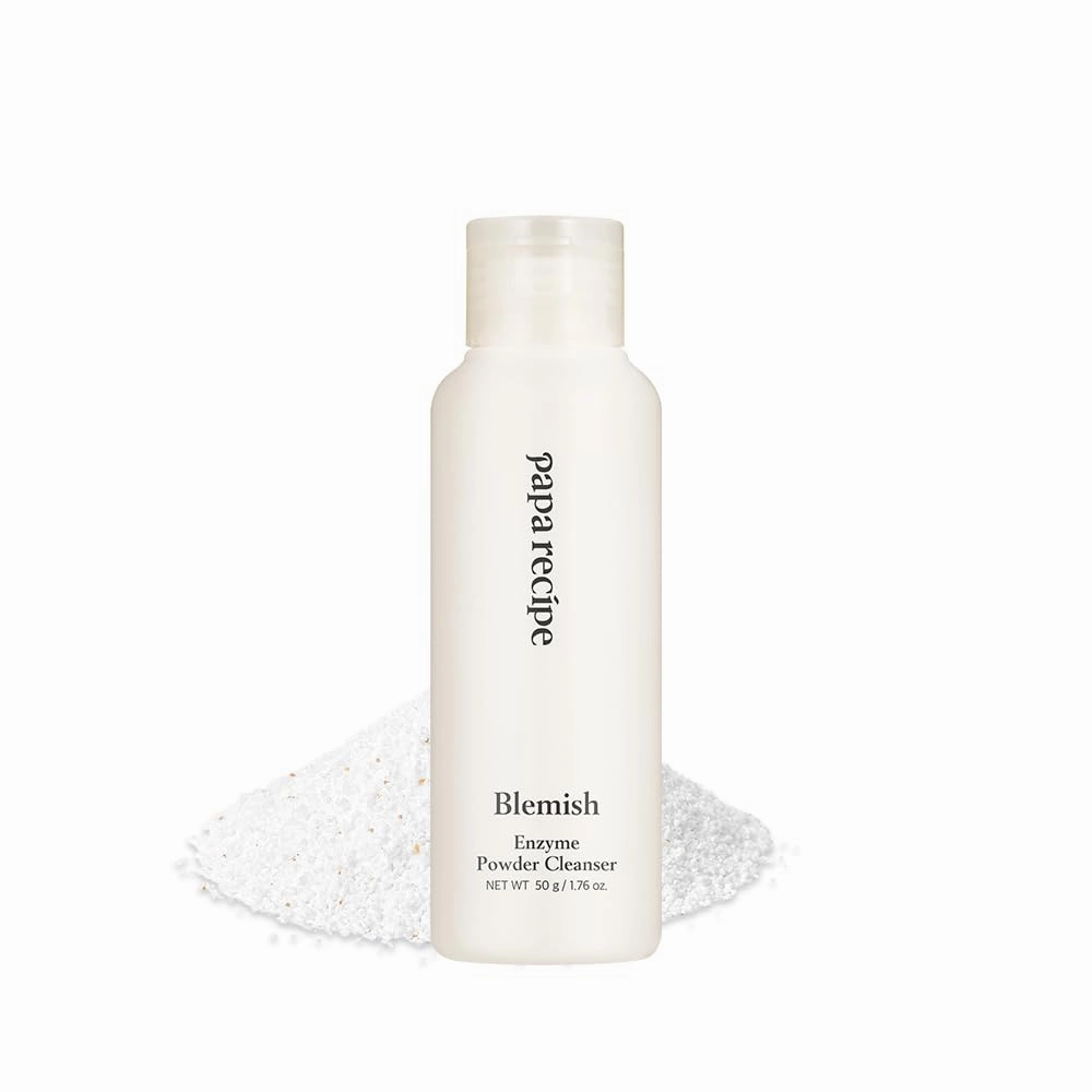 Papa Recipe Blemish Enzyme Powder Cleanser - Soft Exfoliating Facial Wash for Sensitive Skin (50g, 1.72oz) - Korean Skincare for Radiant, Smooth Complexion, Pore Cleansing, Slightly acidic pH level