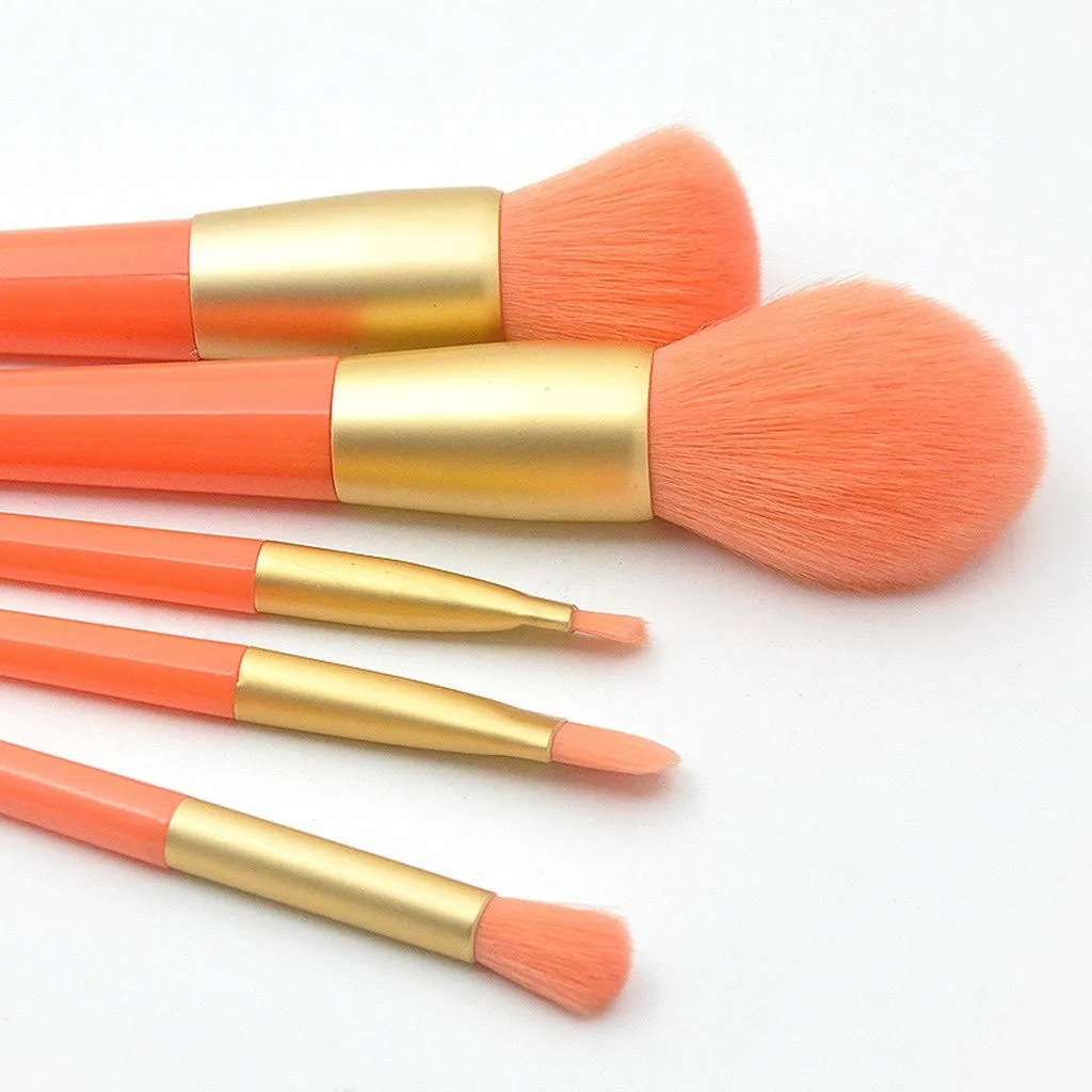 Pcs Eye Brush Handle Brush Makeup Plastic Paint Brush Set 5 Powder Brush Setting Spray