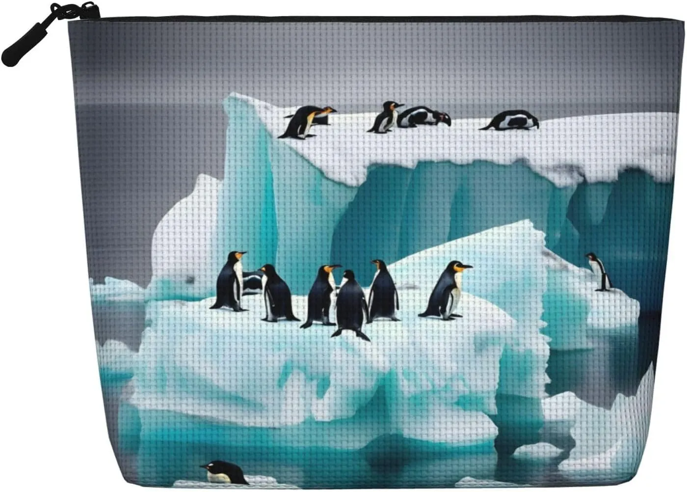 Penguins On The Iceberg print Makeup Bag,Cosmetic bag Birthday Gifts for Women Mom,Gifts for Best Friend,Bestie Her