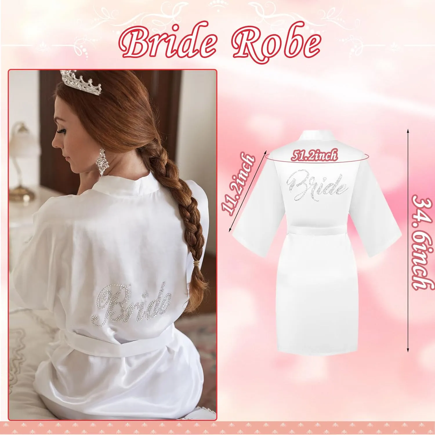 Personalized Initial Wedding Bride Slippers Robe Cosmetic Bag, Bride to Be Gift, Bridal Shower Gift, MRS Makeup Bag