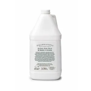 Pharmacopia Hotel Verbena Body Wash – Moisturizing Shower Gel with Natural & Organic Ingredients – Vegan Bodywash for Men & Women, 128 oz