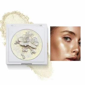 Plum Blossom Face Highlight and Contour Powder by Fit Colors, 3D Sculpted Highlight and Shadow (2, 1)